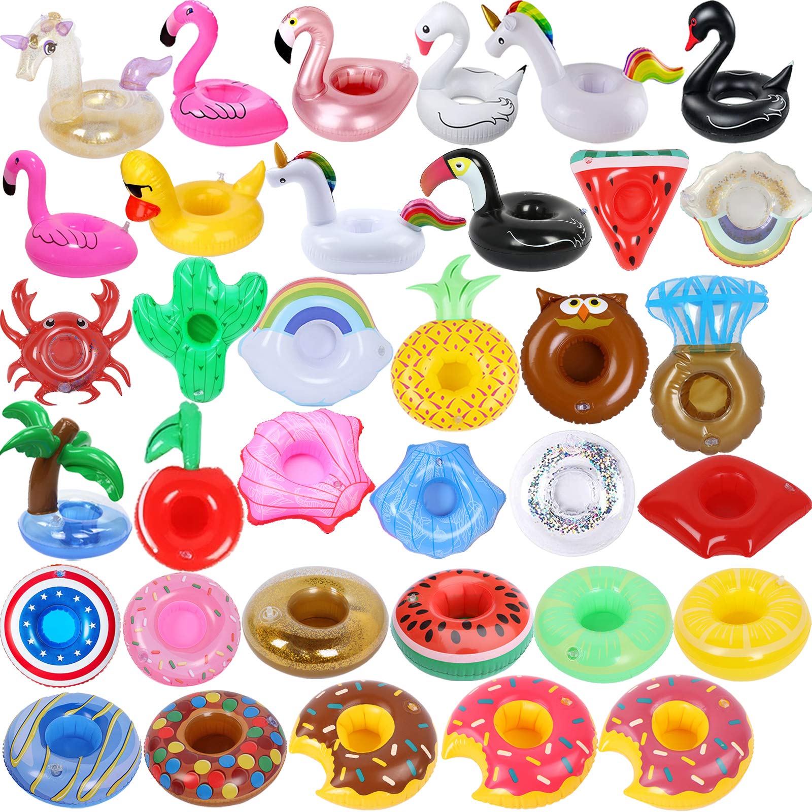 iShyan inflatable drink holder swan keeps beverages within reach in the pool.