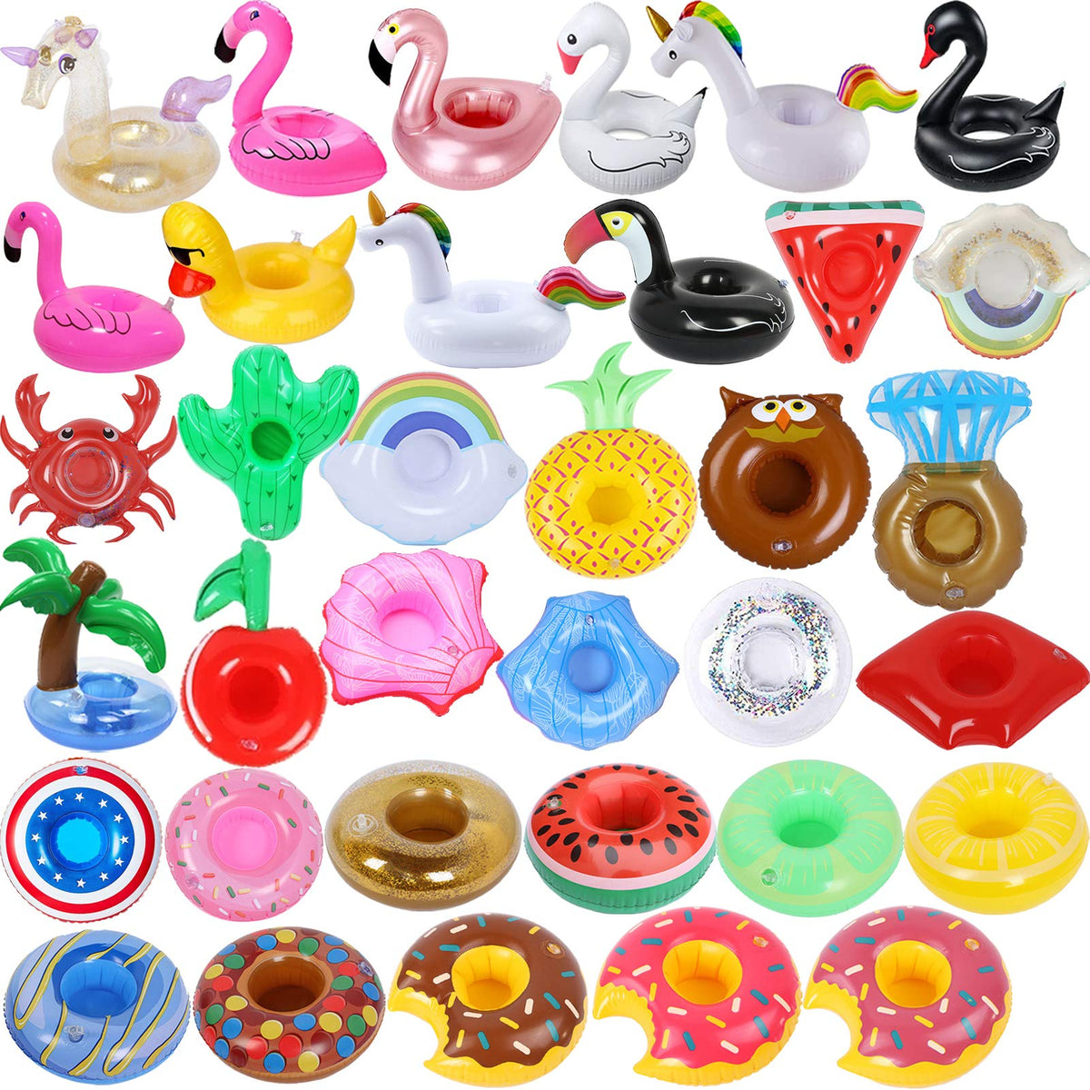 iShyan inflatable drink holder swan keeps beverages within reach in the pool.