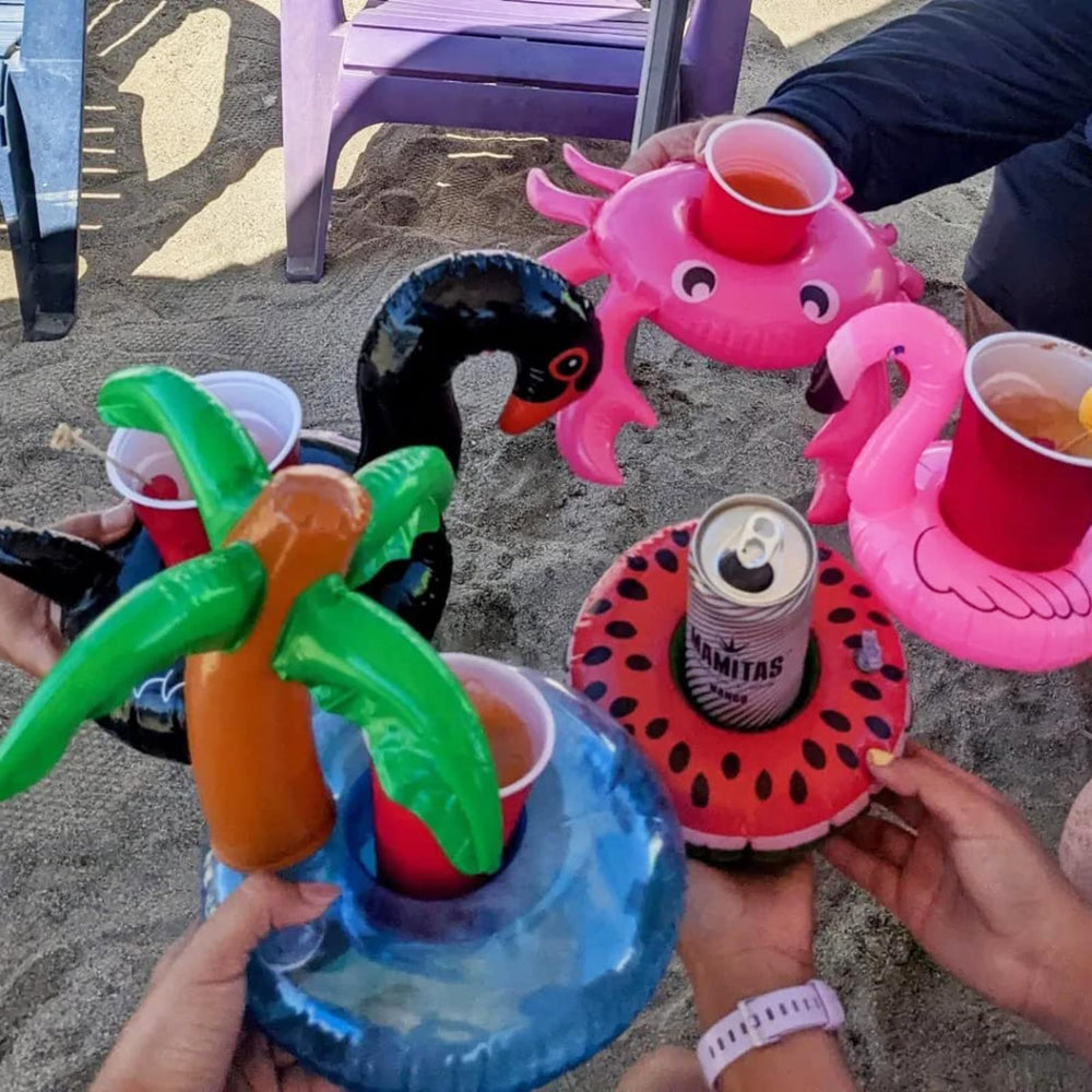 iShyan multi-shape flamingo floats add fun to poolside events