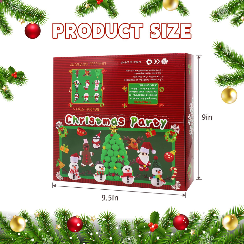 ISKIHO Santa figure with accessories; perfect party decor craft for children.