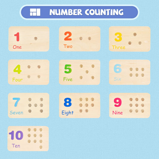 ISMETACU counting peg board for toddlers in action supporting early math practice
