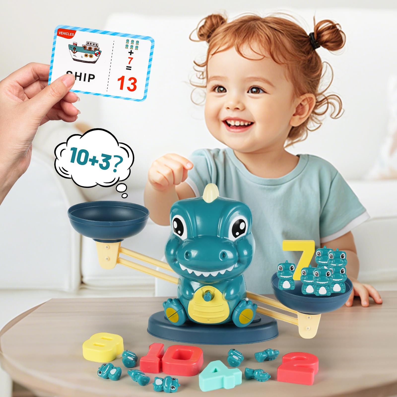 ISMETACU dinosaur abacus-style play fosters early number sense