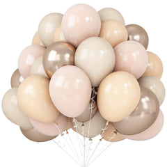Isndare blush gold beige balloon set for elegant neutral décor and easy balloon garlands