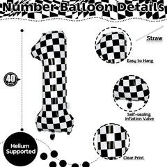 Isndare foil number 1 balloon with premium finish for lasting decor