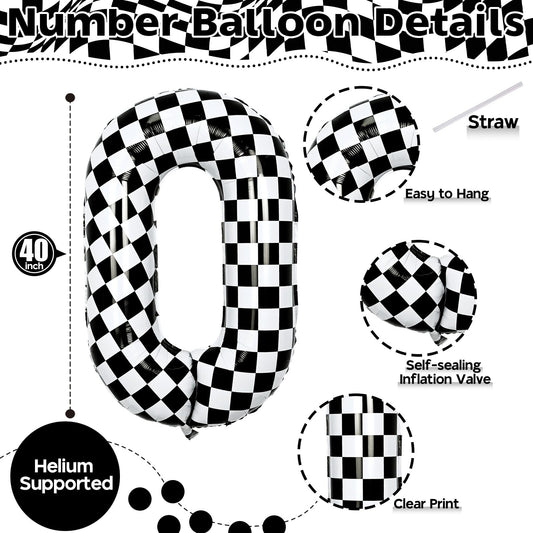 Isndare giant foil number 0 balloon perfect for milestone celebrations.