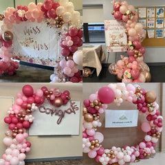 Isndare metallic rose gold balloons sparkle in any celebration.