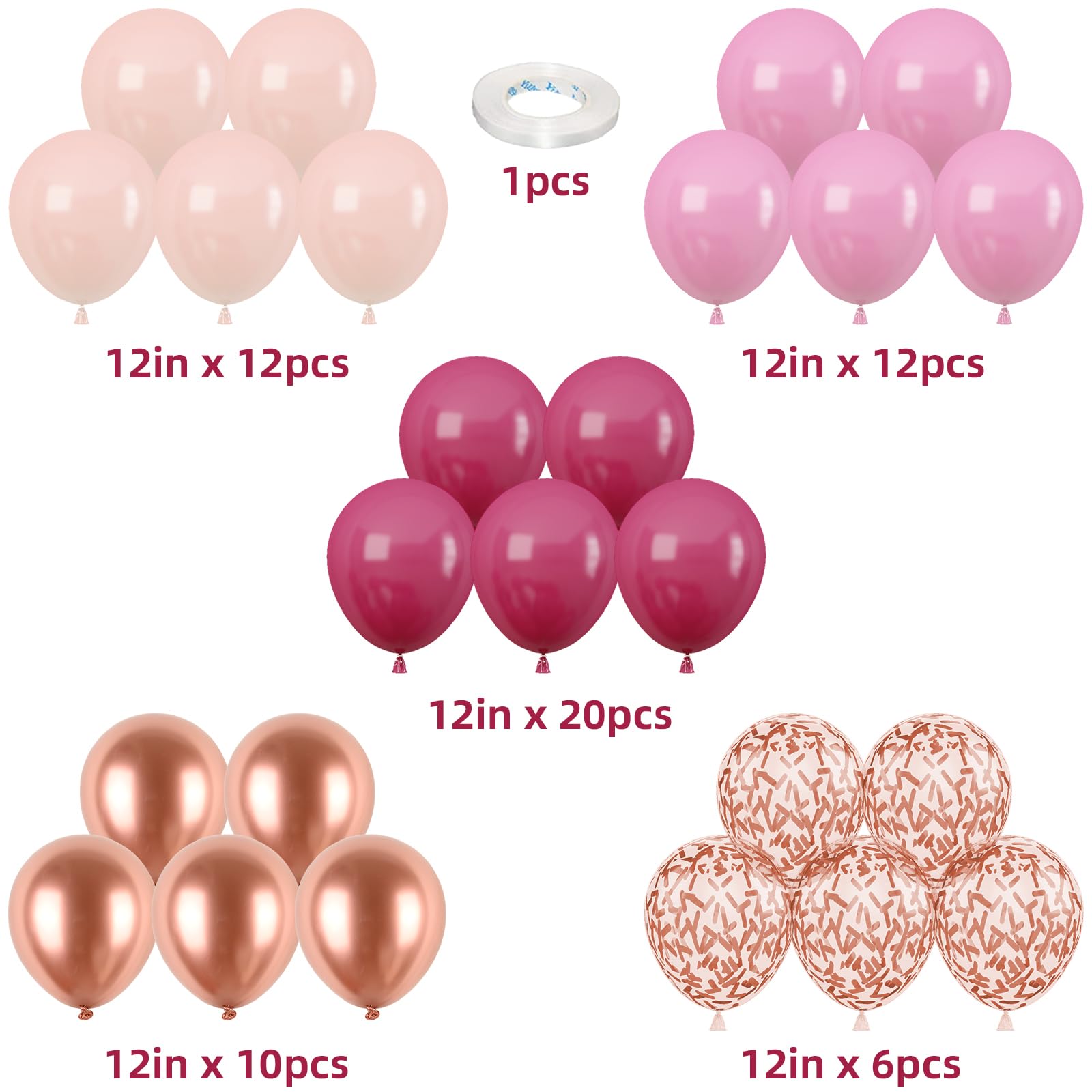 Isndare pastel orange balloons add warm festive vibes for parties.