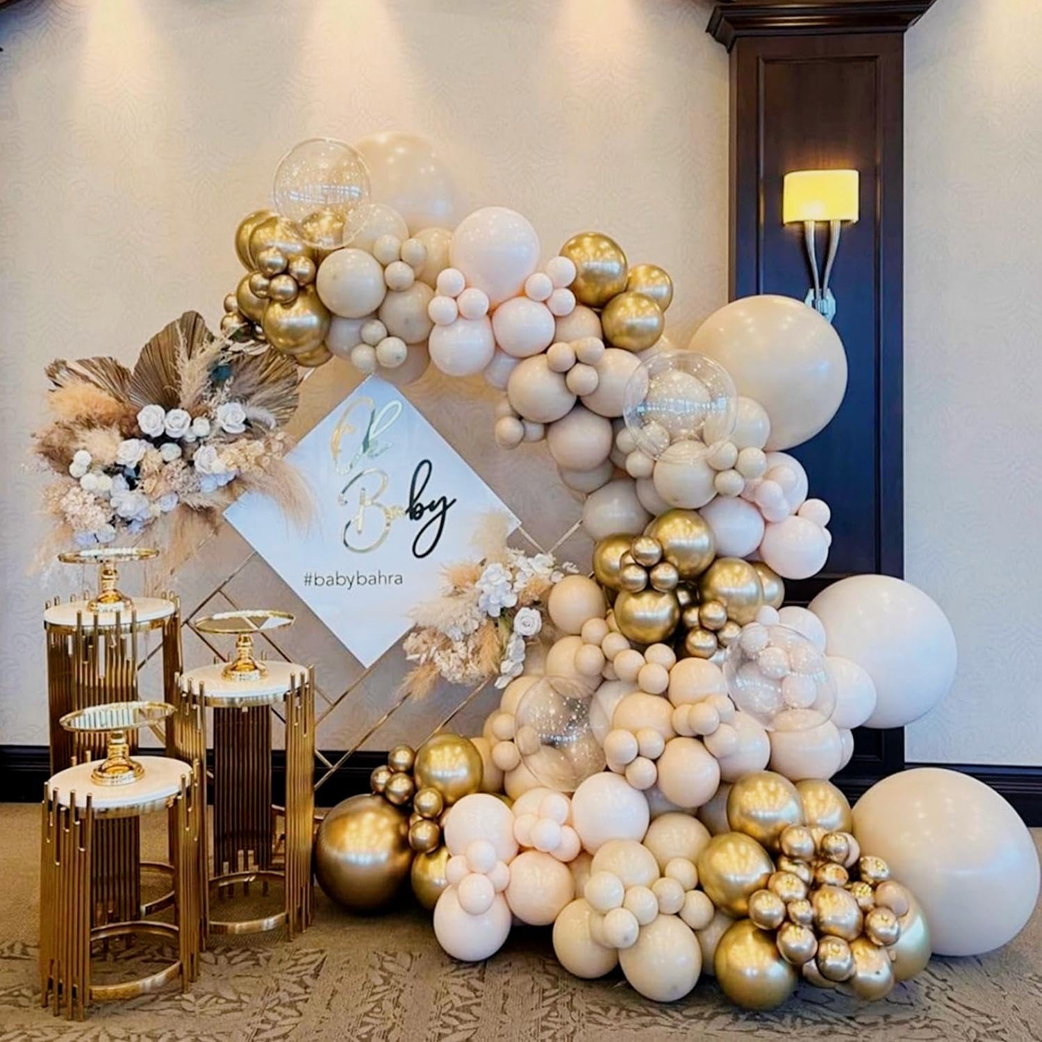 Isndare sand white 12 inch balloon for soft wedding decor