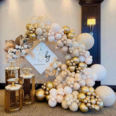 Isndare sand white 12 inch balloon for soft wedding decor