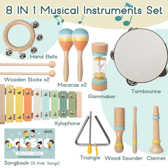 iSNTL tambourine with cymbals ideal for rhythm practice