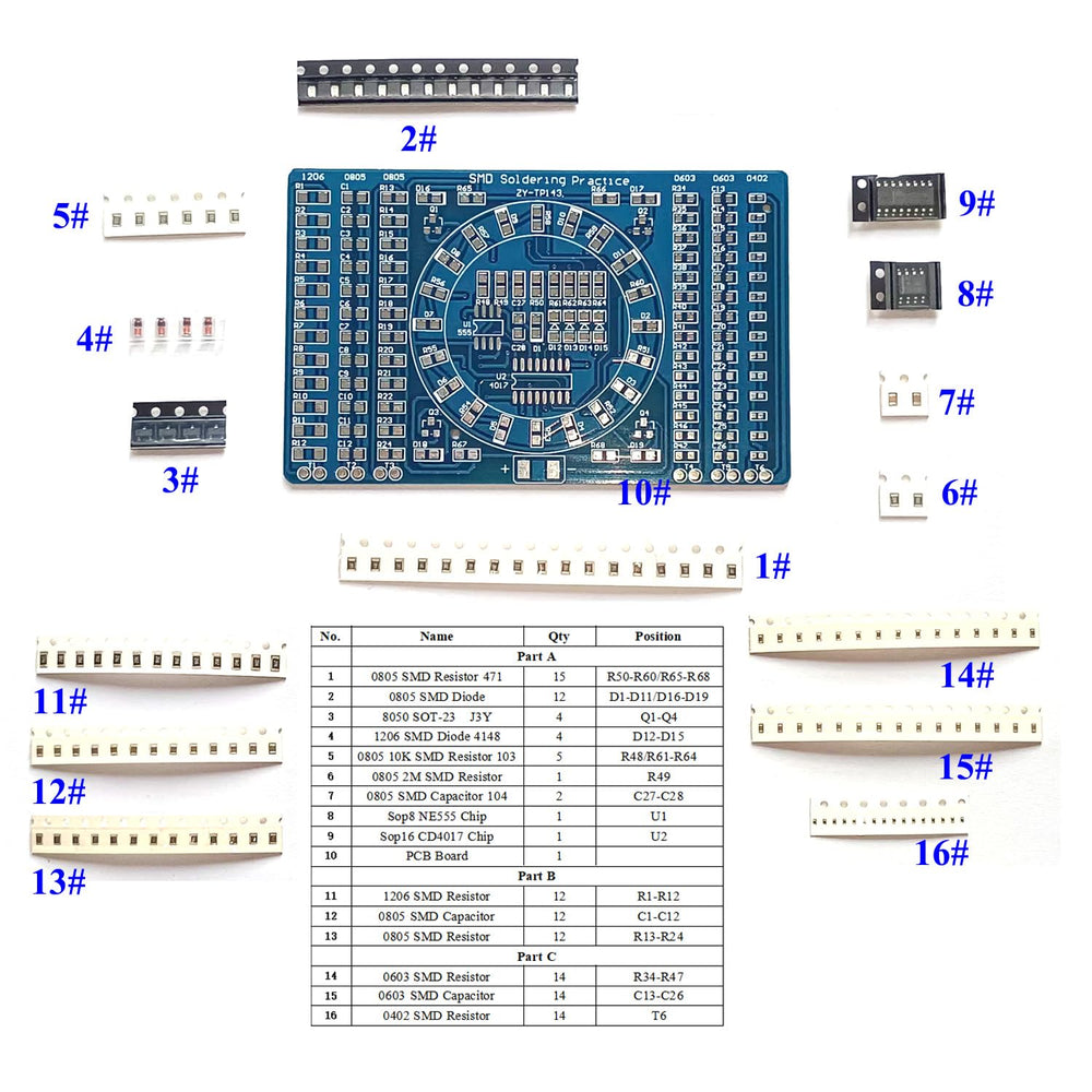 ISolderStore clearly labeled PCB layout aiding beginners