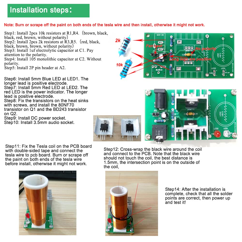 ISolderStore Soldering practice setup with labeled PCB and components.