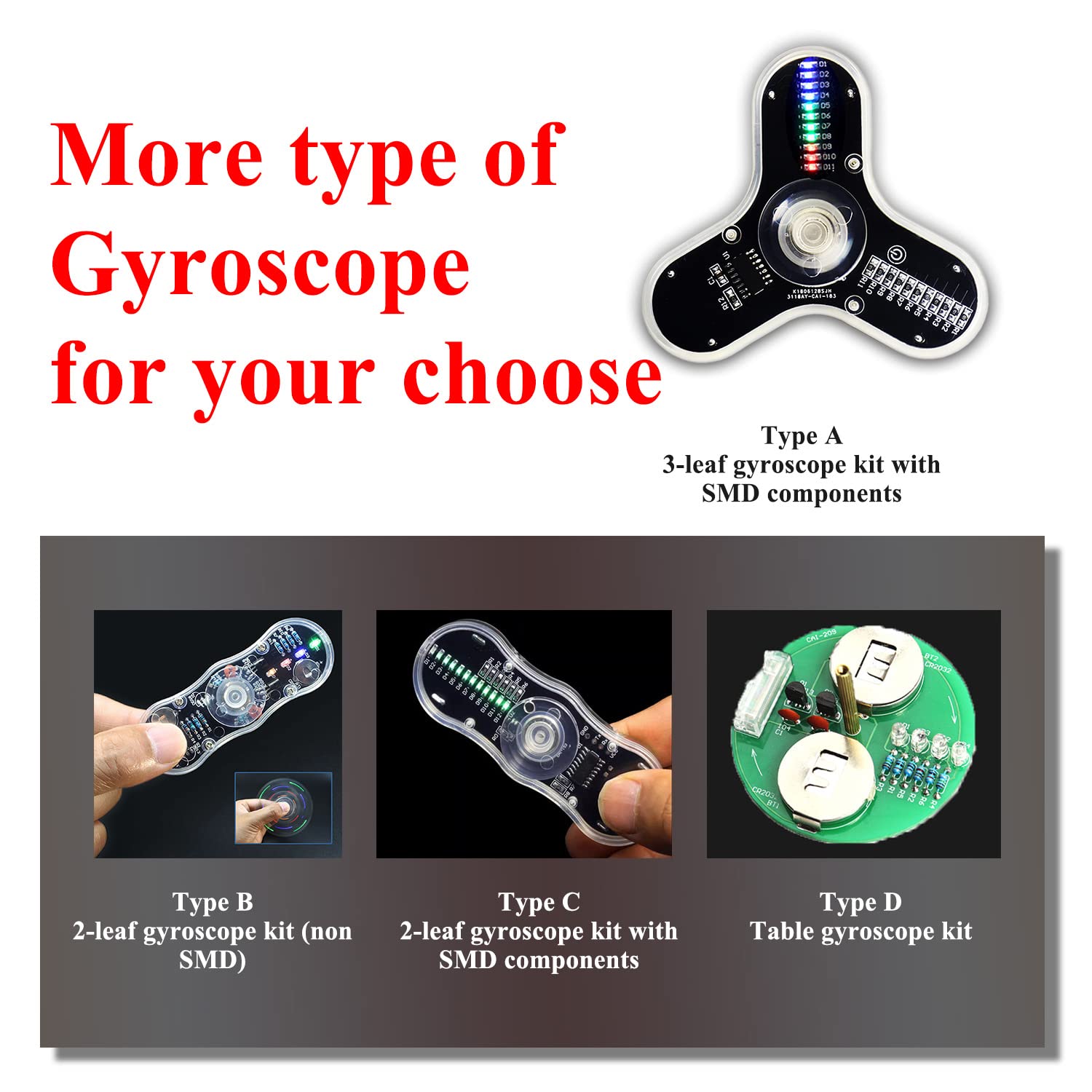 ISolderStore completed gyroscope LED project showcases finished learning