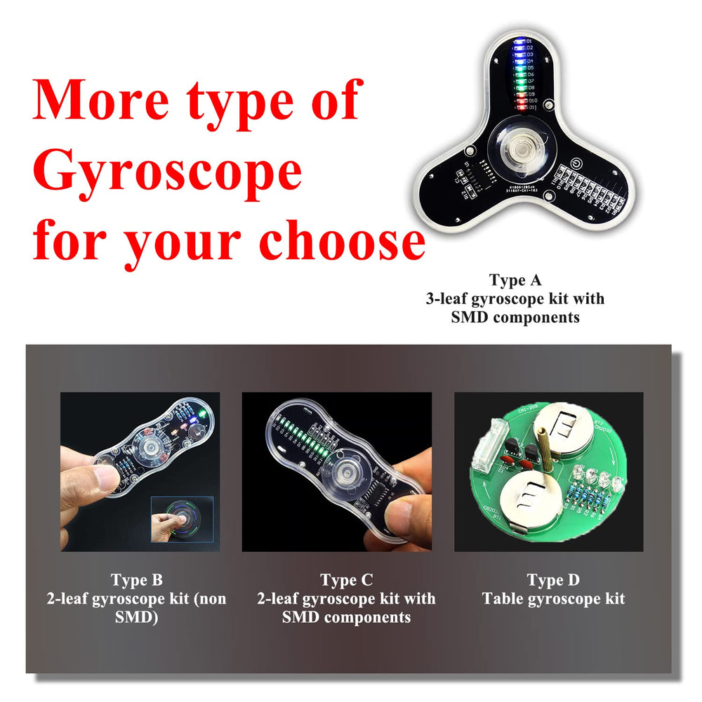 ISolderStore completed gyroscope LED project showcases finished learning