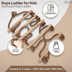 ISOP wall ladder helps kids build coordination during climbing sessions.