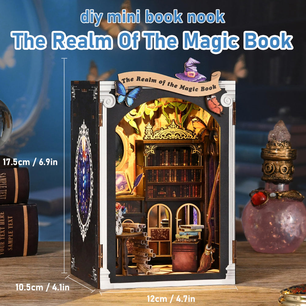 ISSEVE Book Nook Kit 133-piece set enables easy DIY assembly