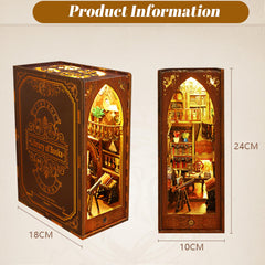 ISSEVE DIY Book Nook Kit assembly parts ready for a satisfying creative project