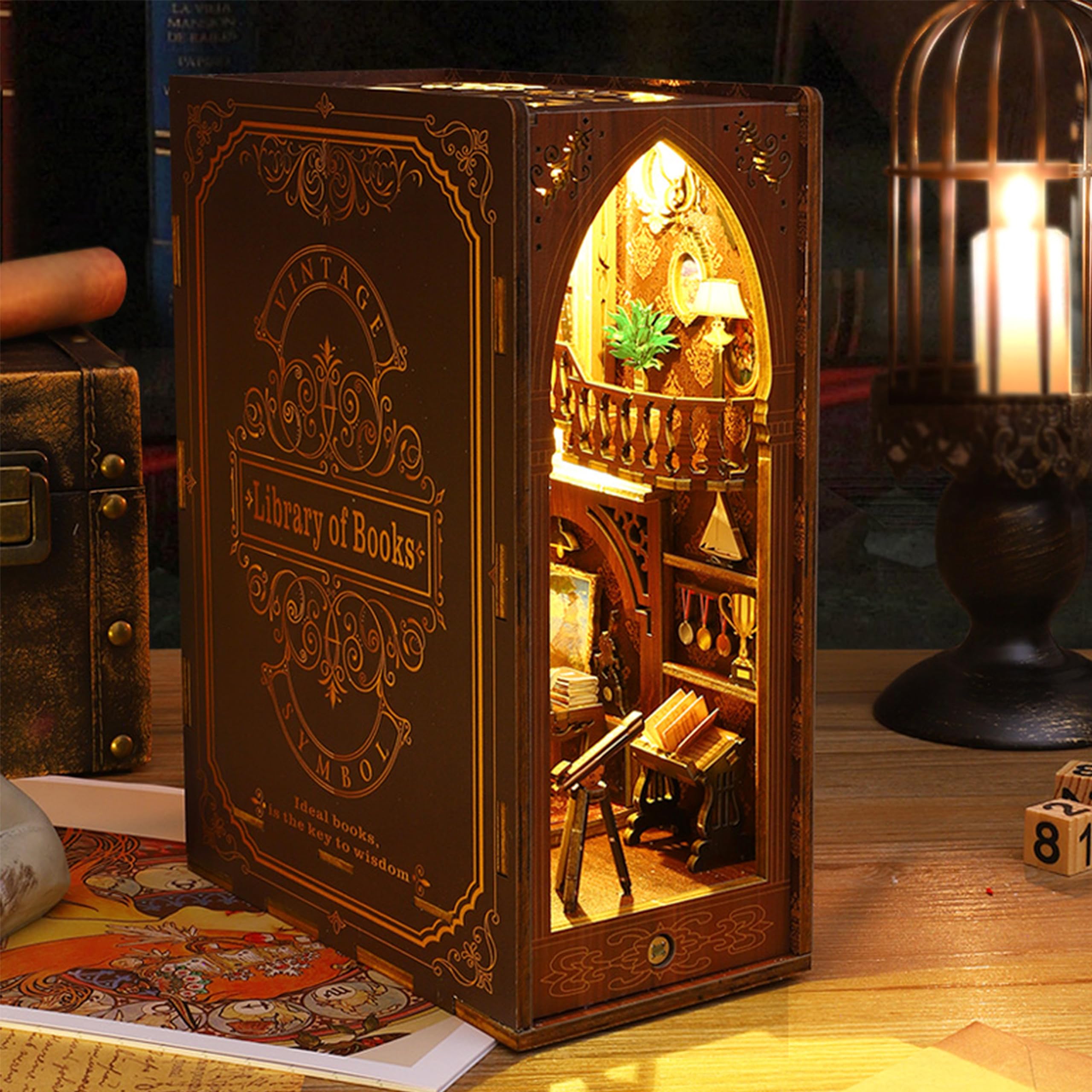 ISSEVE DIY Book Nook Kit makes a thoughtful gift for readers and hobbyists