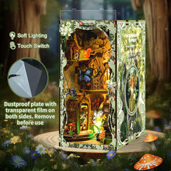 ISSEVE dust cover protects the forest secret world diorama.