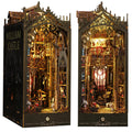 Isseve Gothic Castle Book Nook Kit showcases intricate details for stylish shelf decor