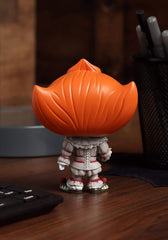 It Pennywise Funko vinyl figure, compact 3.75 inches for desk decor.