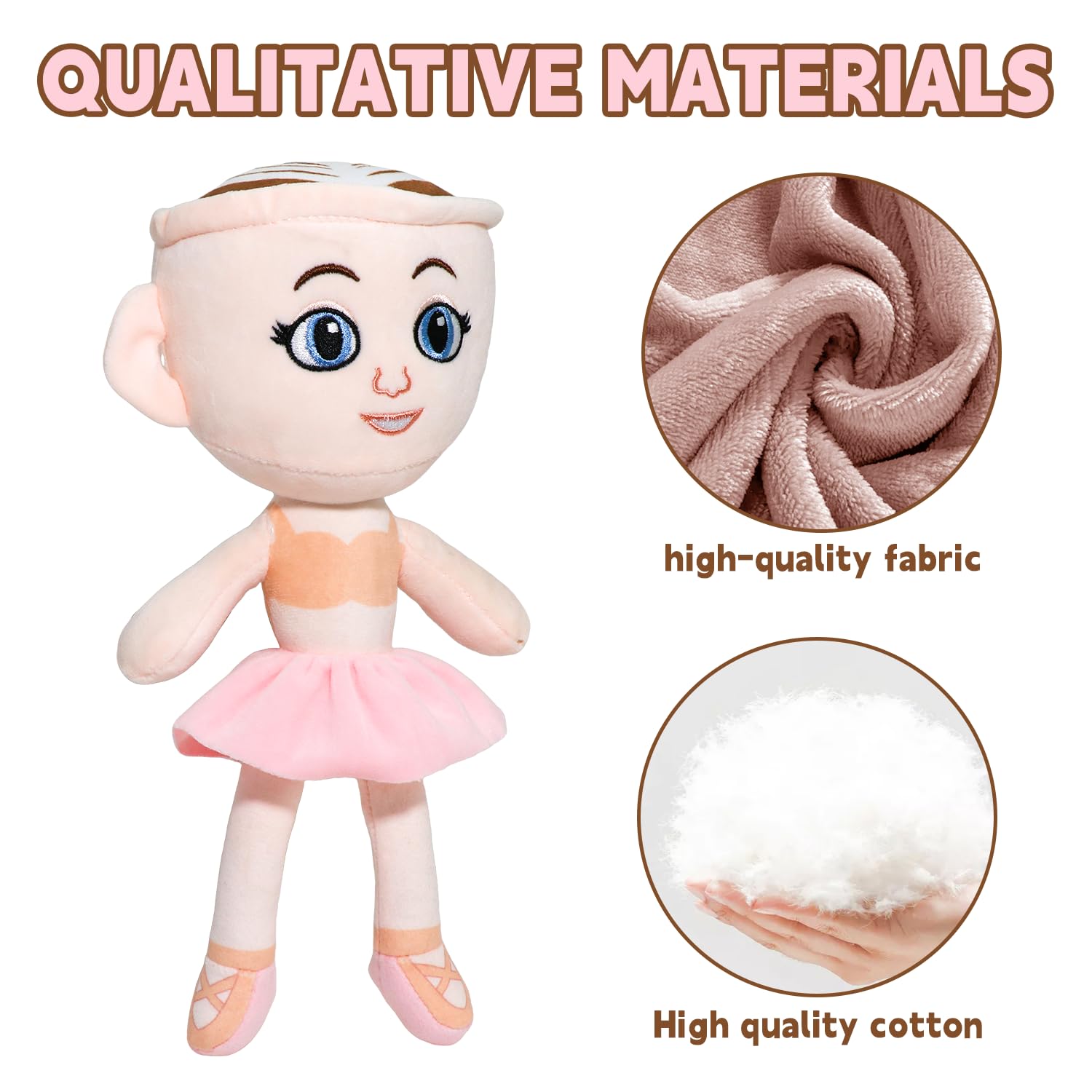 Italian Brainrot Plush side view showing cuddly size and cute design