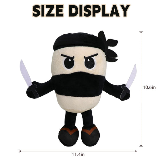 Italian Brainrot Plush side view highlighting portable, travel-ready design