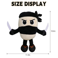 Italian Brainrot Plush side view highlighting portable, travel-ready design