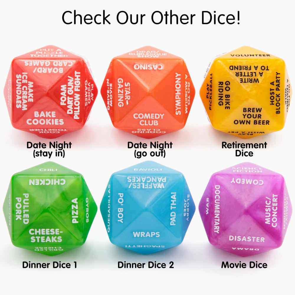 Itera Retirement Dice party game scene conveys celebratory gifting and social fun.