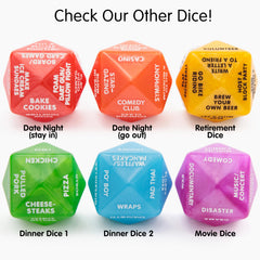 Itera Retirement Dice party game scene conveys celebratory gifting and social fun.