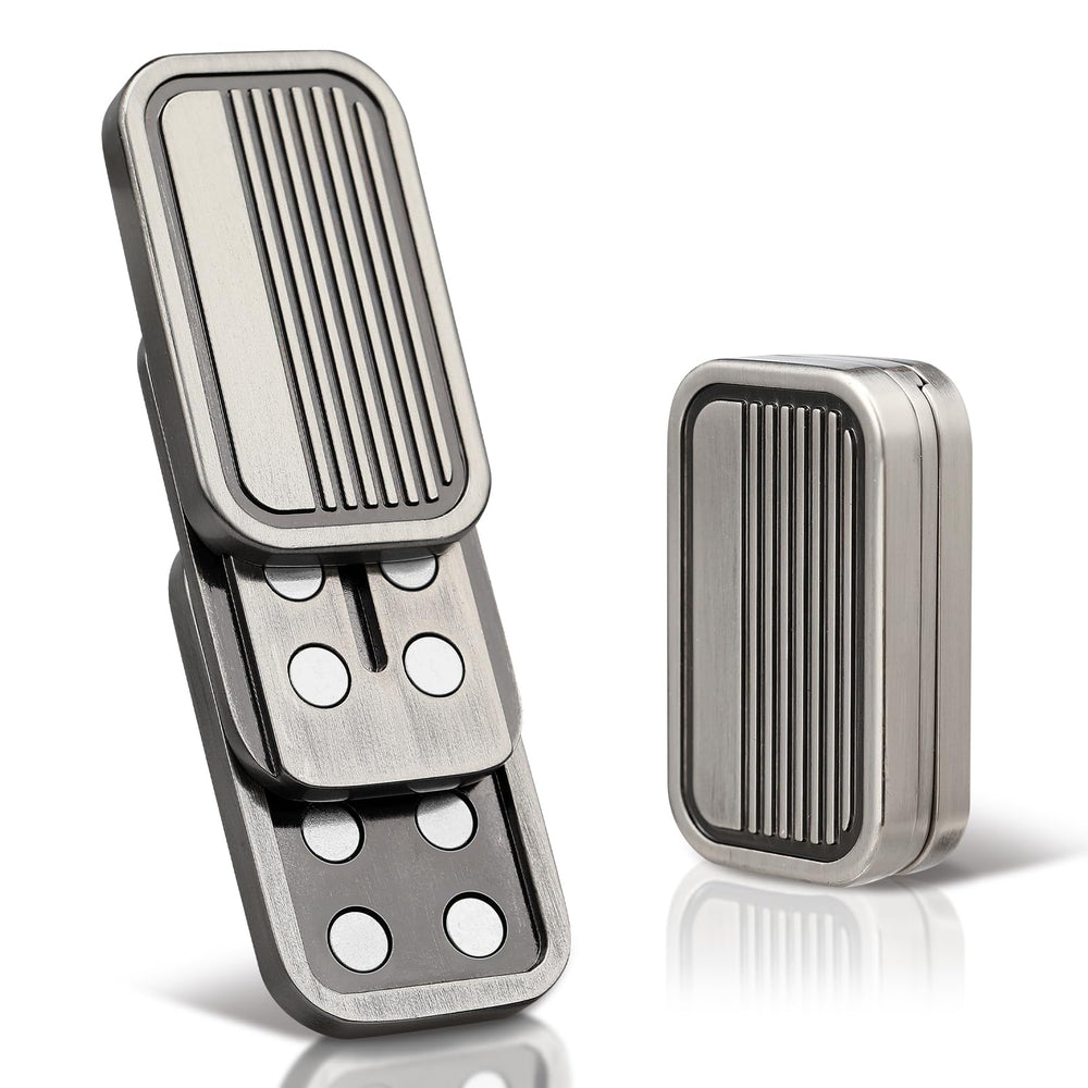 ITOKEY EDC metal fidget slider close-up highlighting stainless steel finish for tactile stress relief