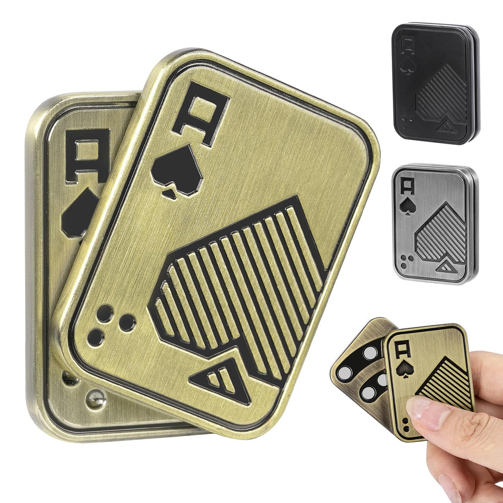 Itokey fidget slider with ace of spade pattern promotes focused use.