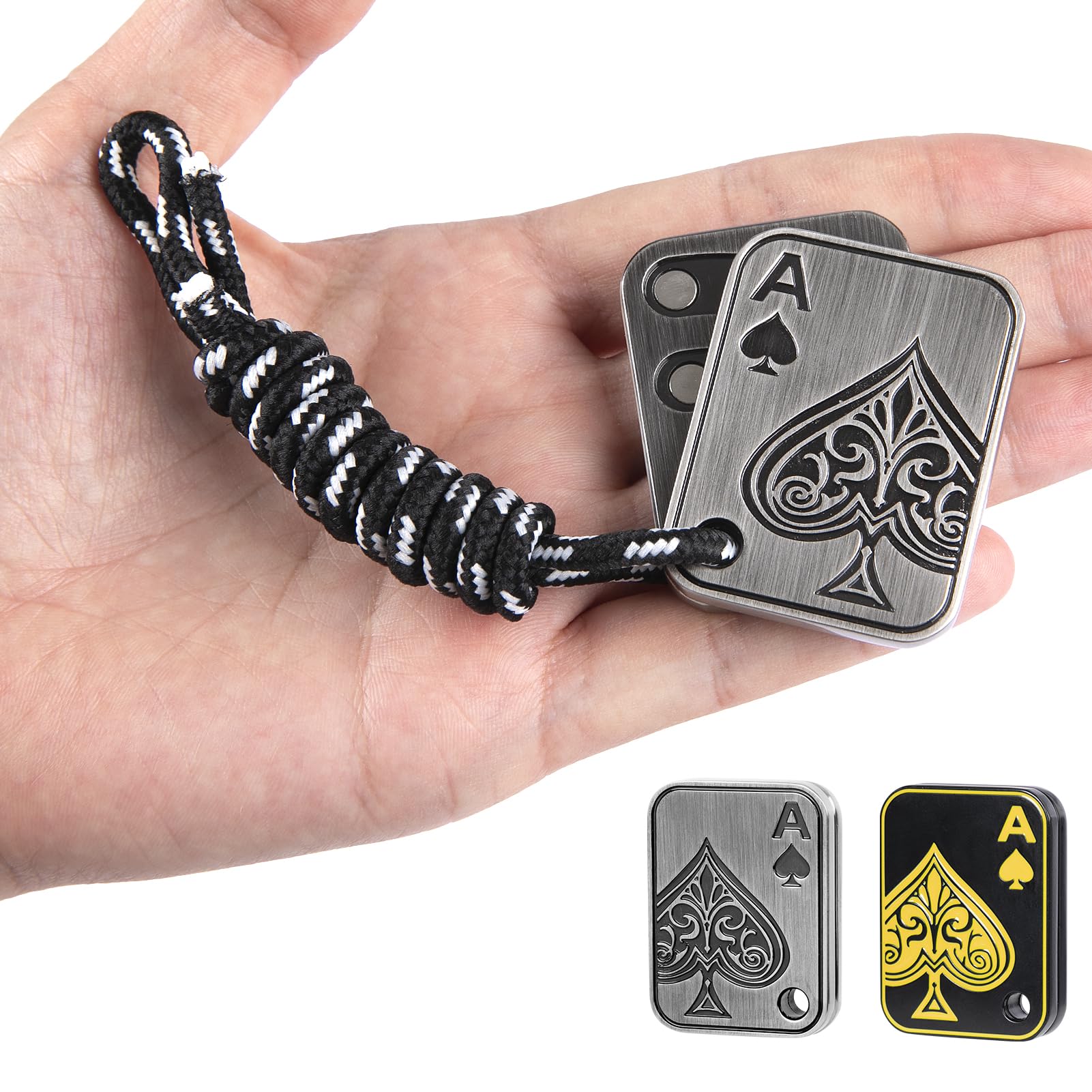 ITOKEY fidget slider with paracord rope for portable focus during work or study.