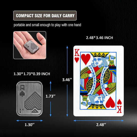 ITOKEY magnetic-poker-push-card shows magnetic stop for satisfying play.