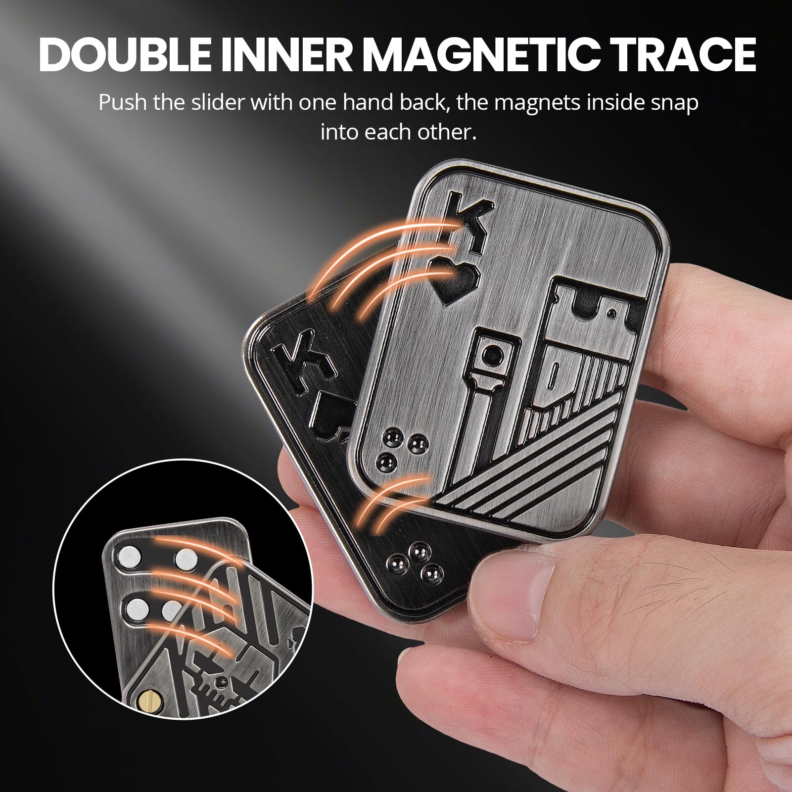 ITOKEY metal slider with reinforced screws for lasting durability.