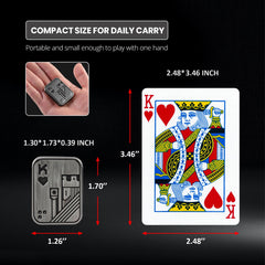 ITOKEY poker card slider with engraved K on both sides for style.
