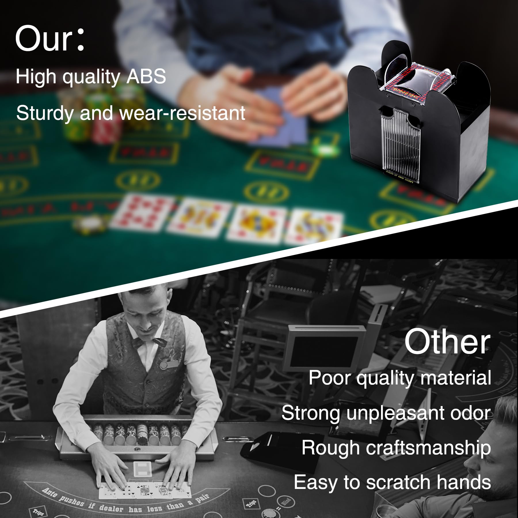 Itomte shuffler compact home-use design fits any table