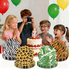 ITTEBISS plates on table showcase jungle scene and ready-made party vibe