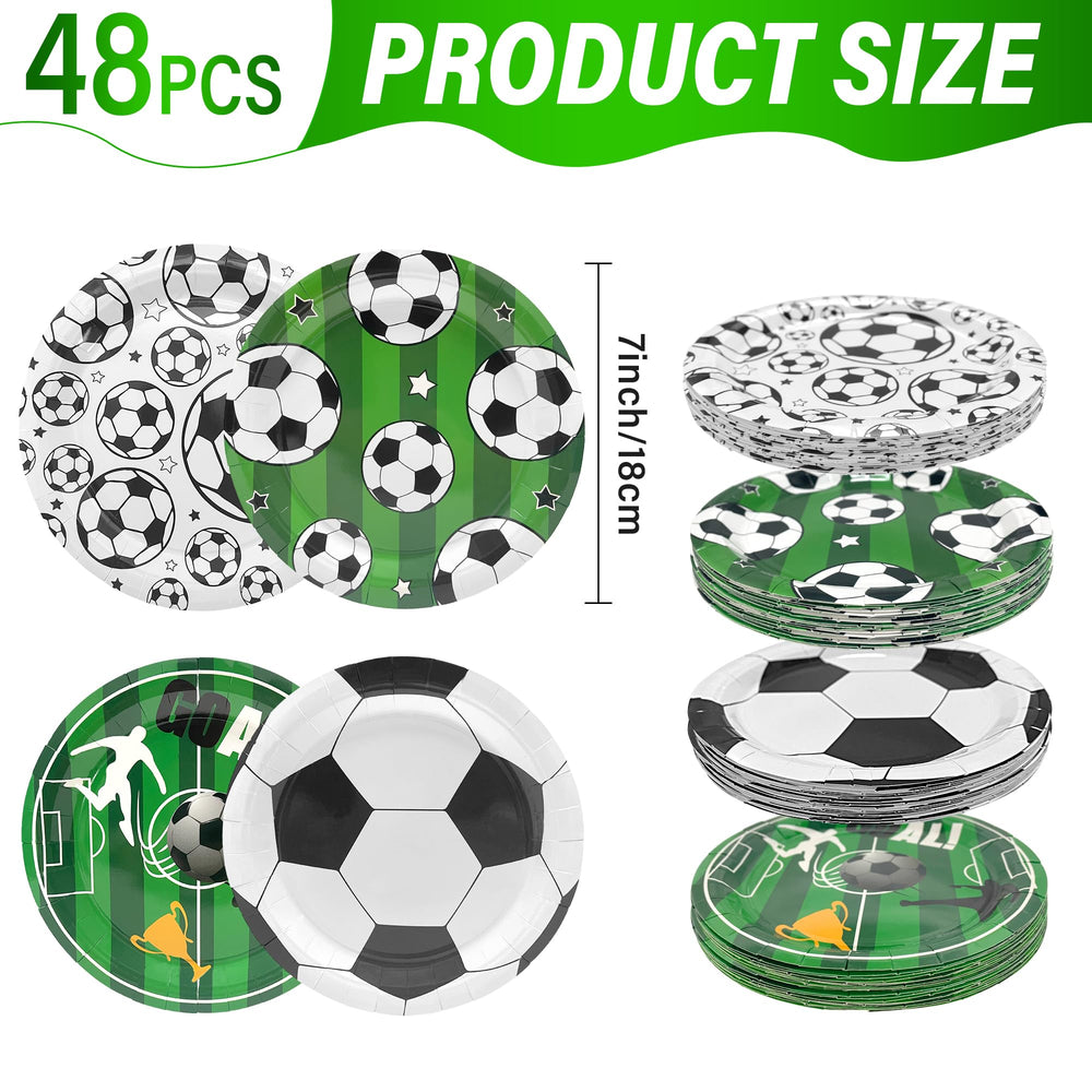 ITTEBISS soccer plates with four patterns ideal for group celebrations