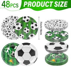 ITTEBISS soccer plates with four patterns ideal for group celebrations