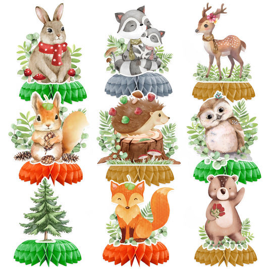 ITTEBISS woodland fox centerpiece for a charming baby shower tablescape