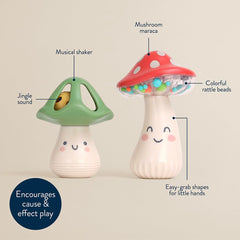 Itzy Ritzy mini maracas designed for tiny hands to improve grip and coordination