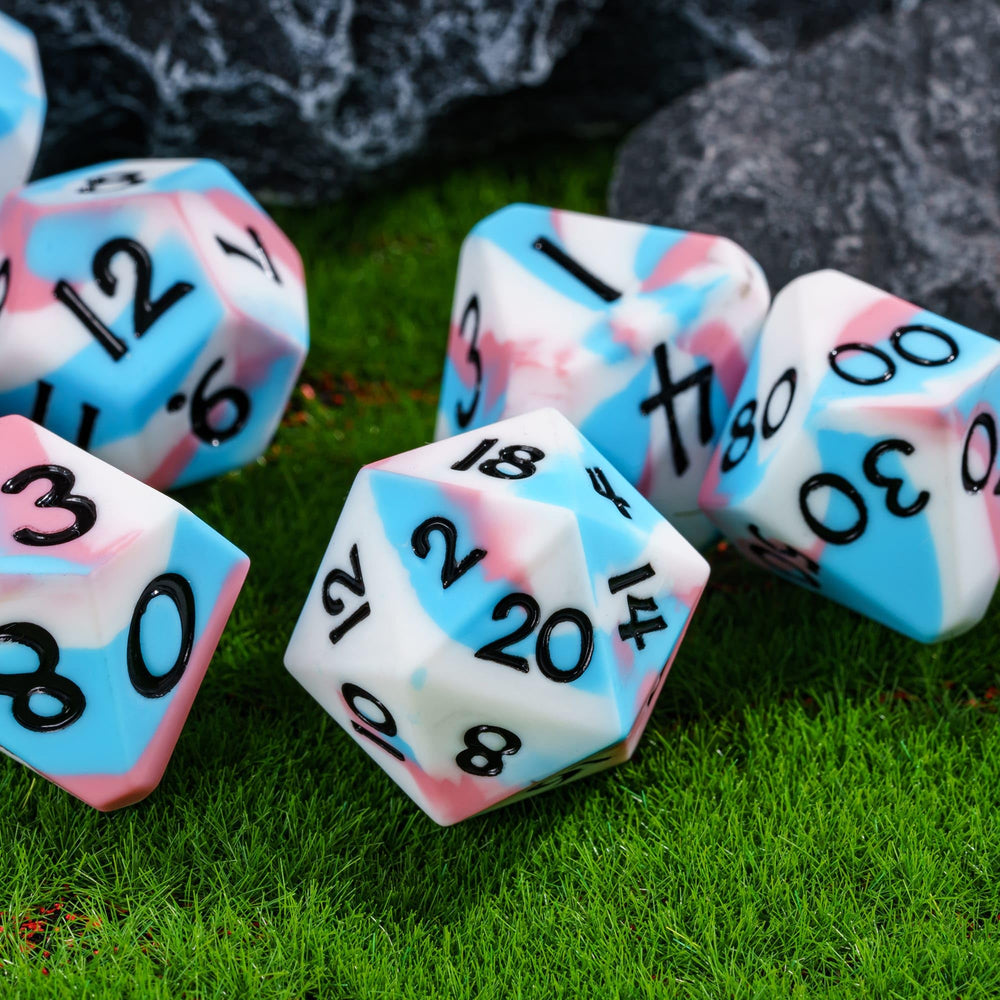 IUSTIDIE durability-focused silicone dnd dice withstand frequent games with reliable performance.