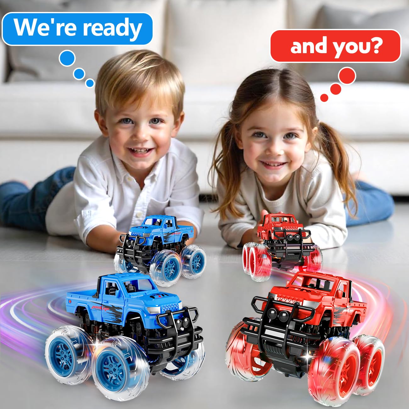 iValea Monster Trucks race time sparks quick setup and fun sessions.