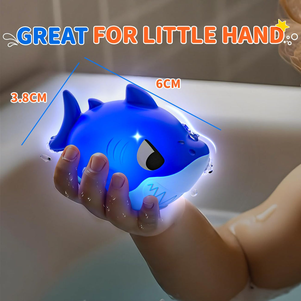 iValea 6-pack light-up bath toys set ready for gifting and playtime