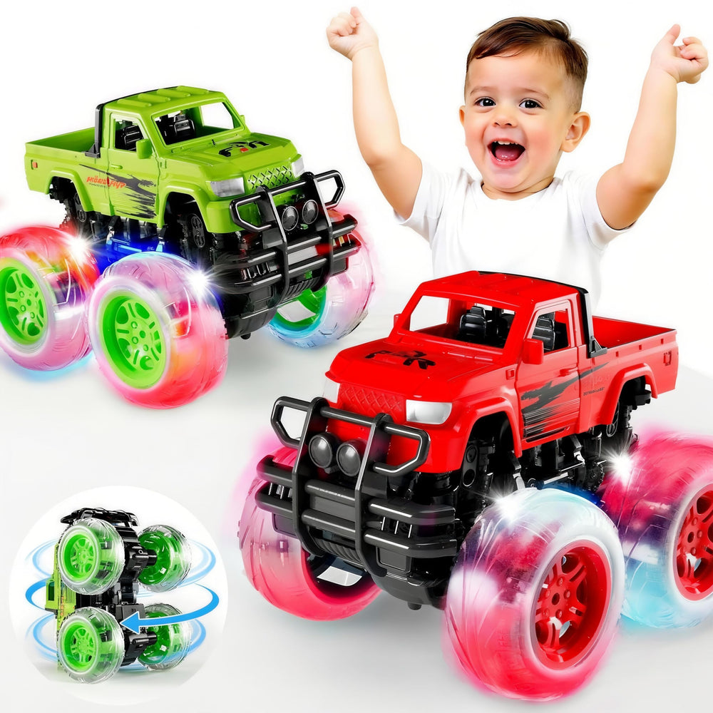 iValea light-up monster trucks spark imaginative play at home.