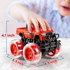 iValea rival trucks battle-ready for pretend races.
