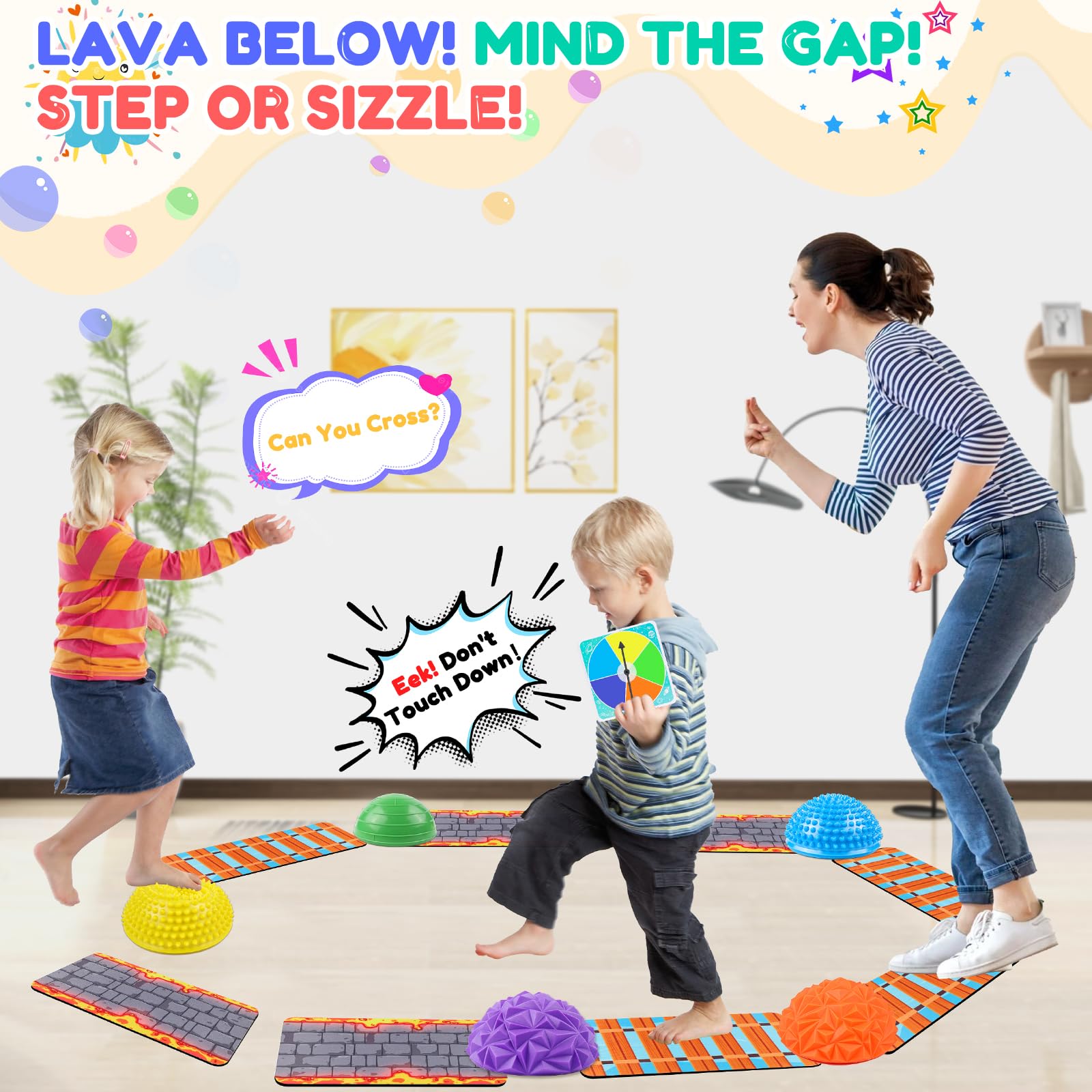 IVENRXIU balance pods textures stimulate feet during active play