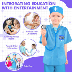 IVENRXIU doctor kit dress-up costume boosts storytelling and social play with friends