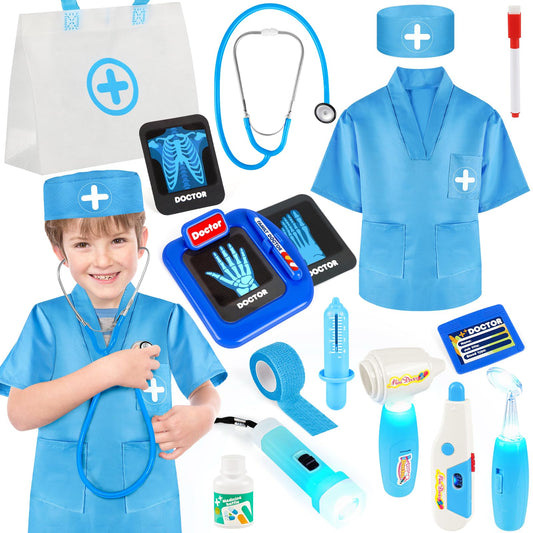 IVENRXIU doctor kit stethoscope inspires imaginative play and helps kids explore heartbeat concepts